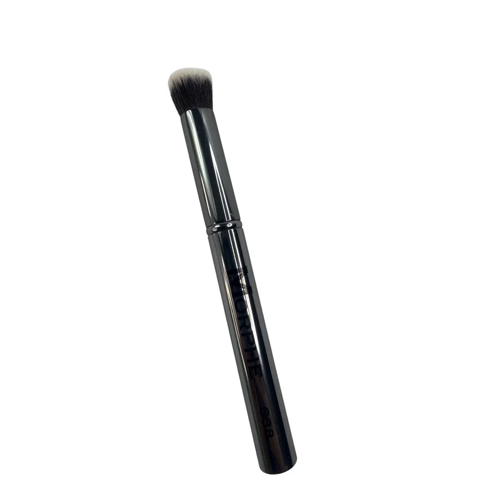 Morphe G38 Mini Round Buffer Brush Gunmetal Collection Synthetic Bristles